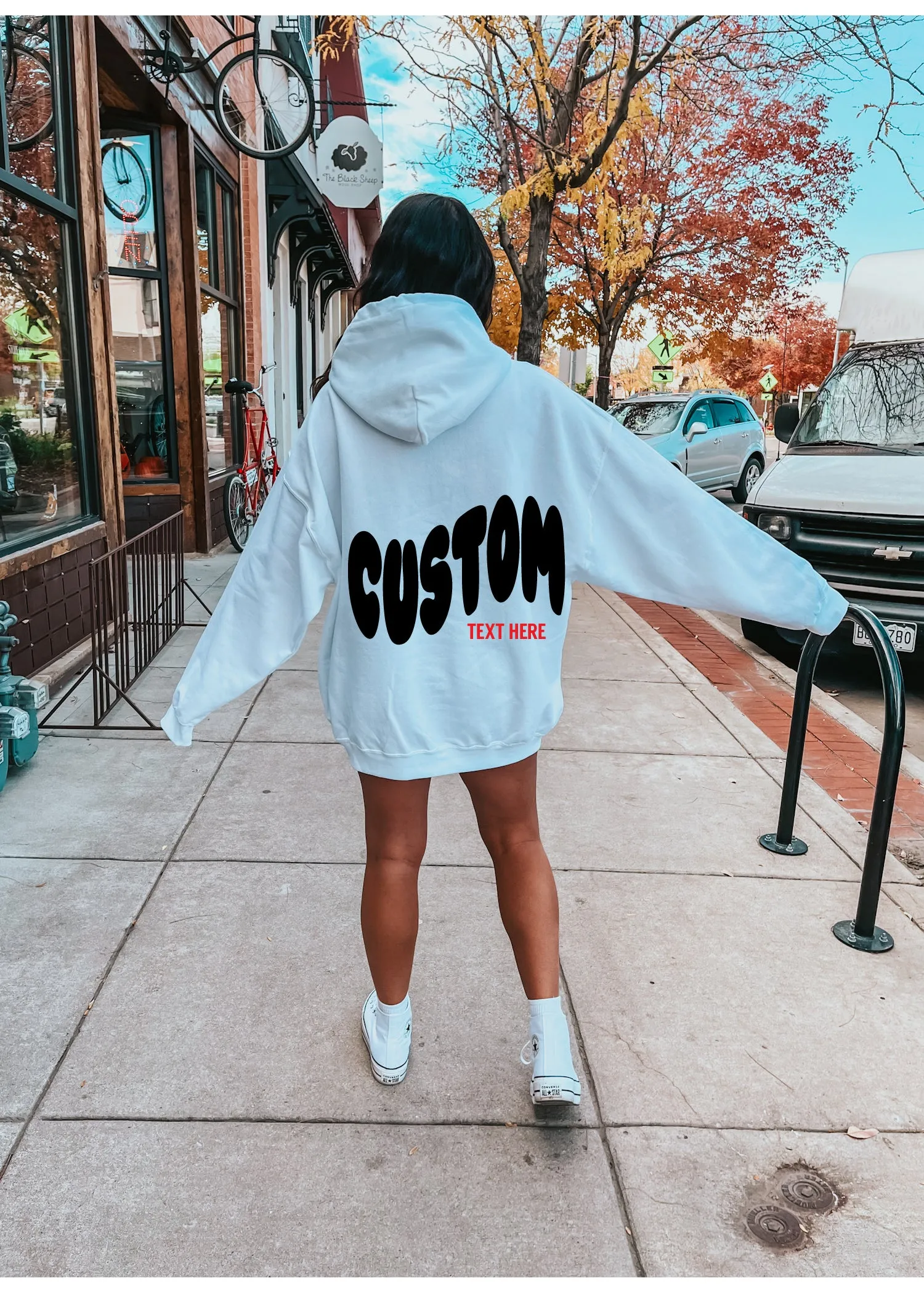 Custom Bubble Text Hoodie