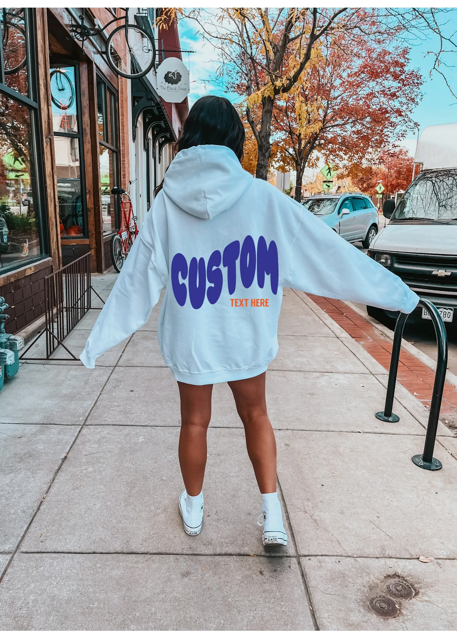 Custom Bubble Text Hoodie