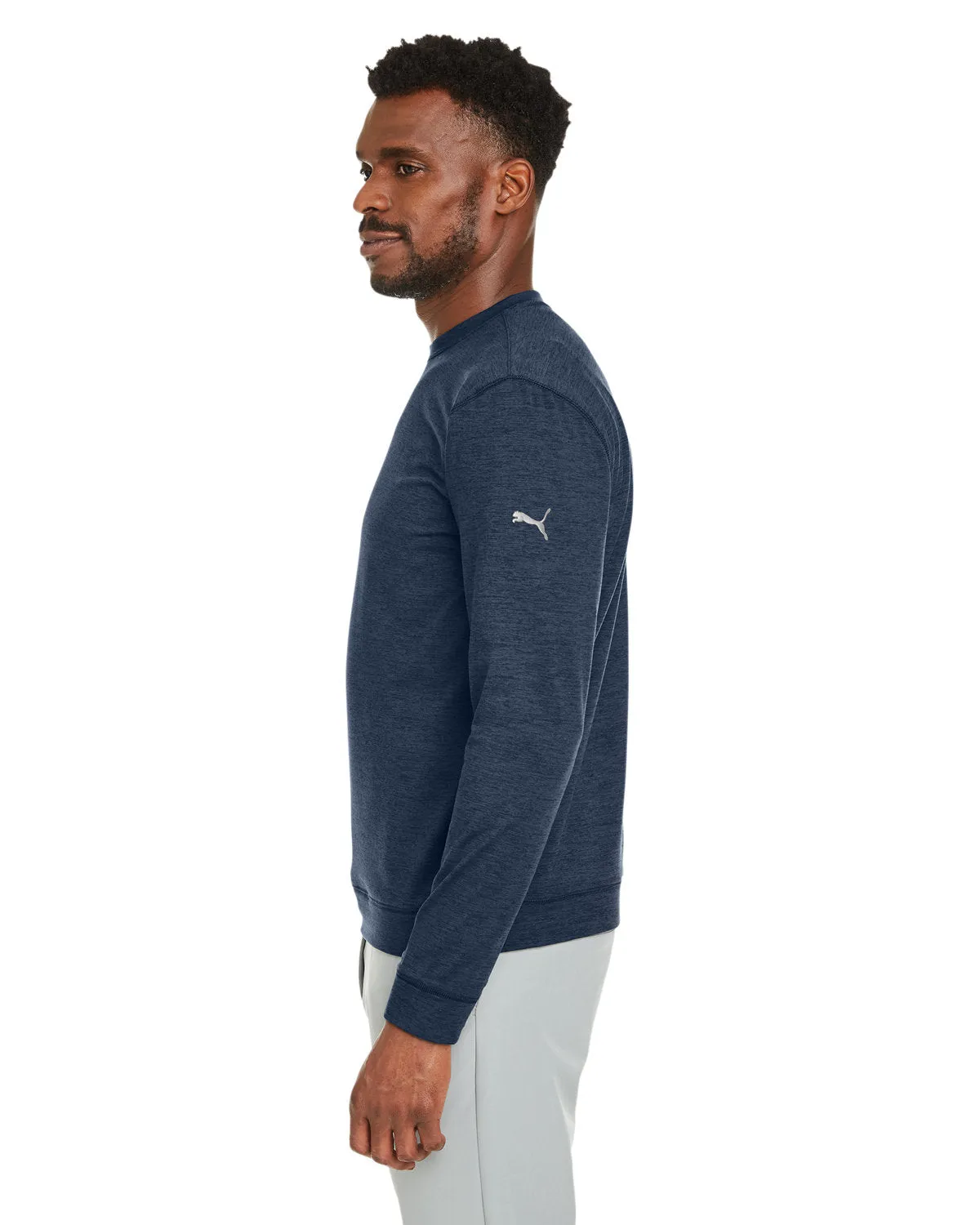 Custom Puma Men's Cloudspun Crew, Navy Blazer