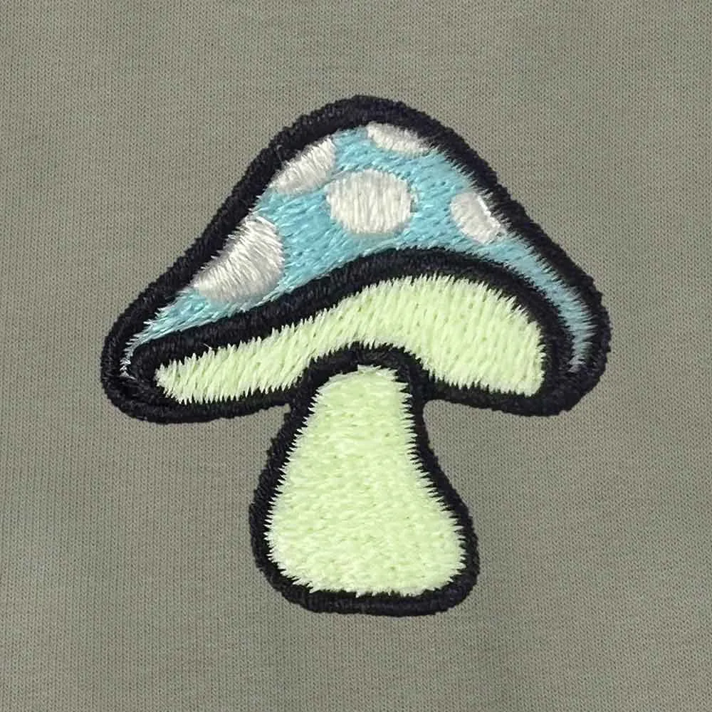 Dalix Mushroom Zip Hoodie (Glow in the Dark)