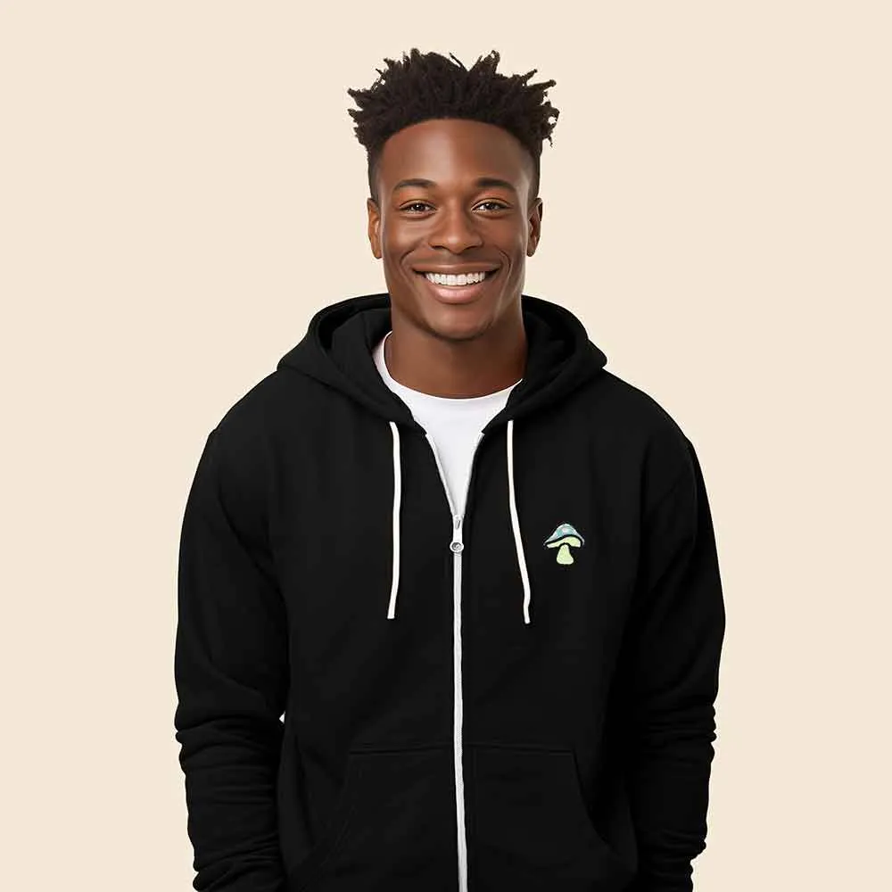 Dalix Mushroom Zip Hoodie (Glow in the Dark)