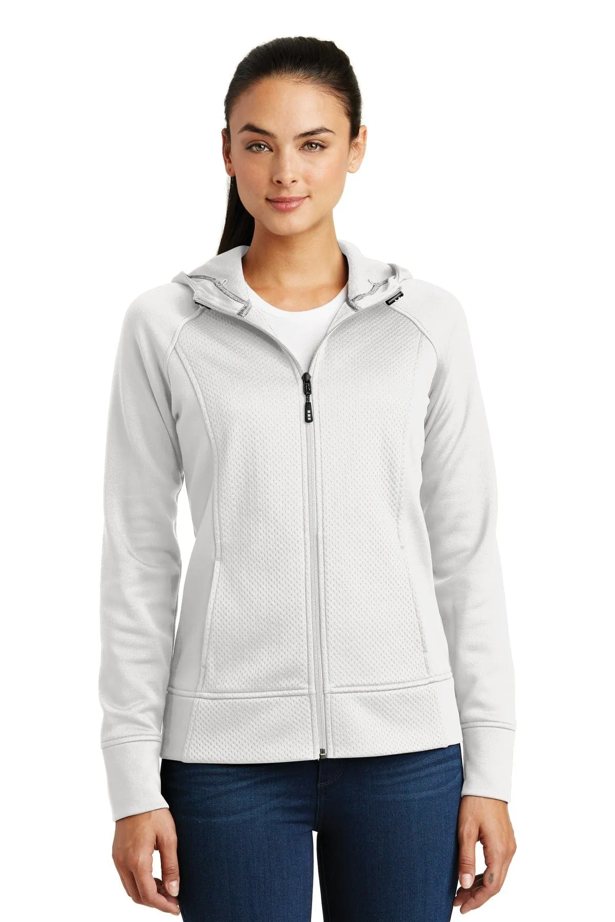 DISCONTINUED  Sport-Tek ®  Ladies Rival Tech Fleece Full-Zip Hooded Jacket. LST295