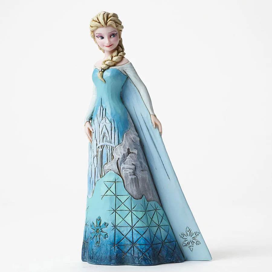 DISNEY TRADITIONS <br> Elsa with Ice Castle Dress <br>"Fortress of Frost"