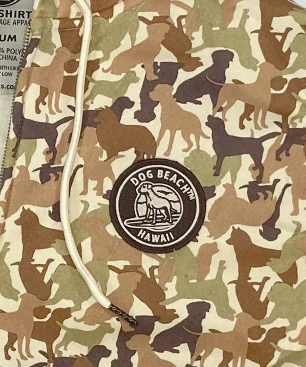 Dog Beach Camo Zip-Up Hoodie