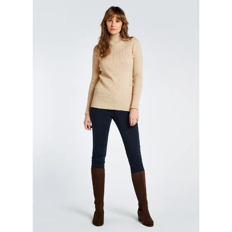 Dubarry Hacketstown Ladies Roll Neck Jumper - Oyster