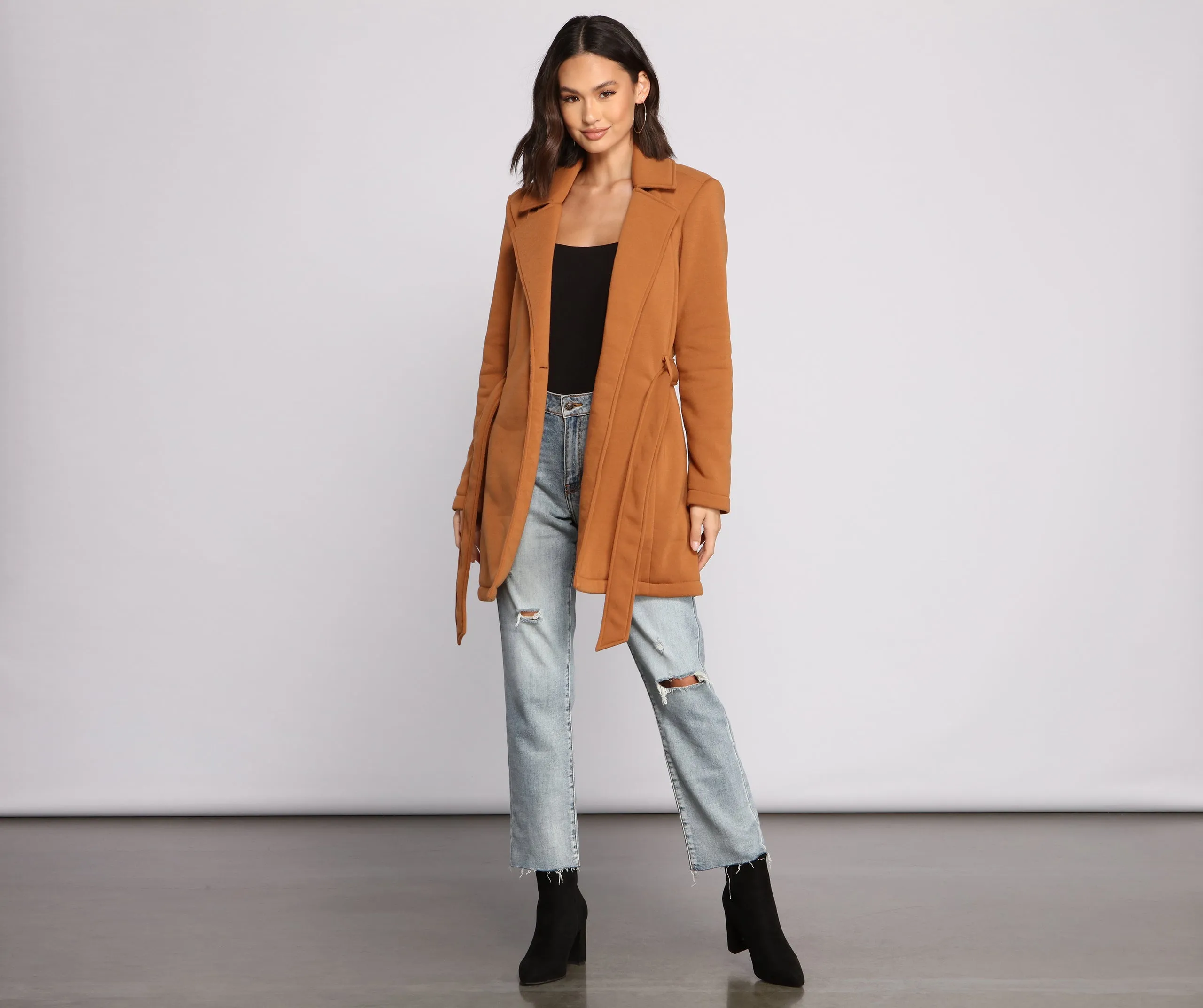 Effortlessly Chic Belted Trench