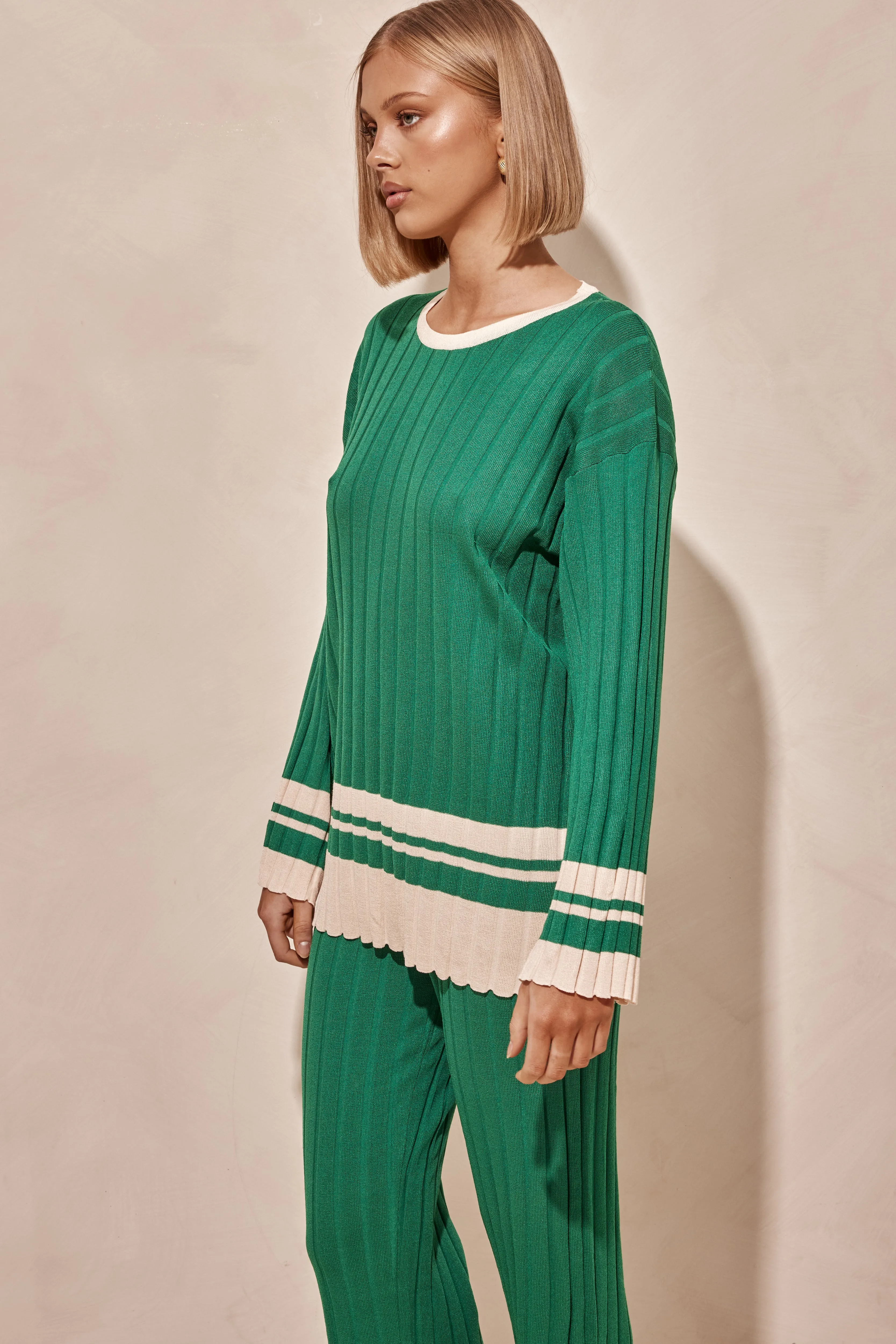 Evans Knit Set (Green)