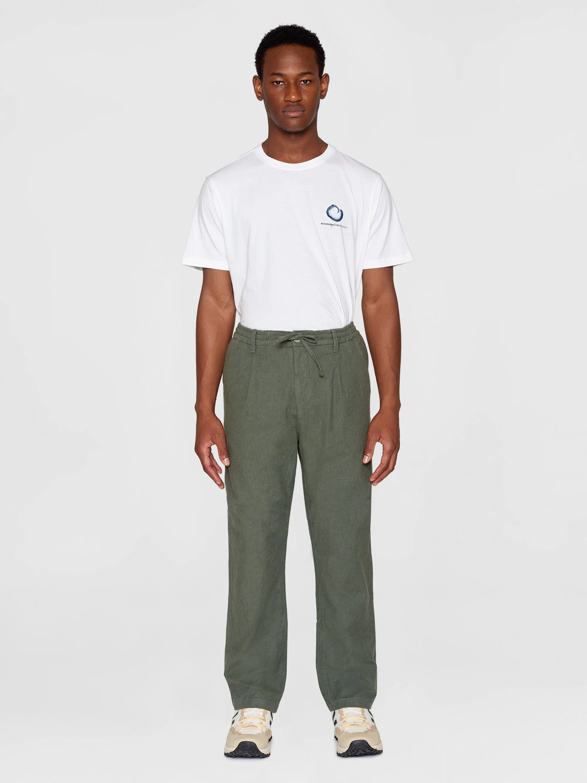 FIG loose flannel chino pants - Forrest Night