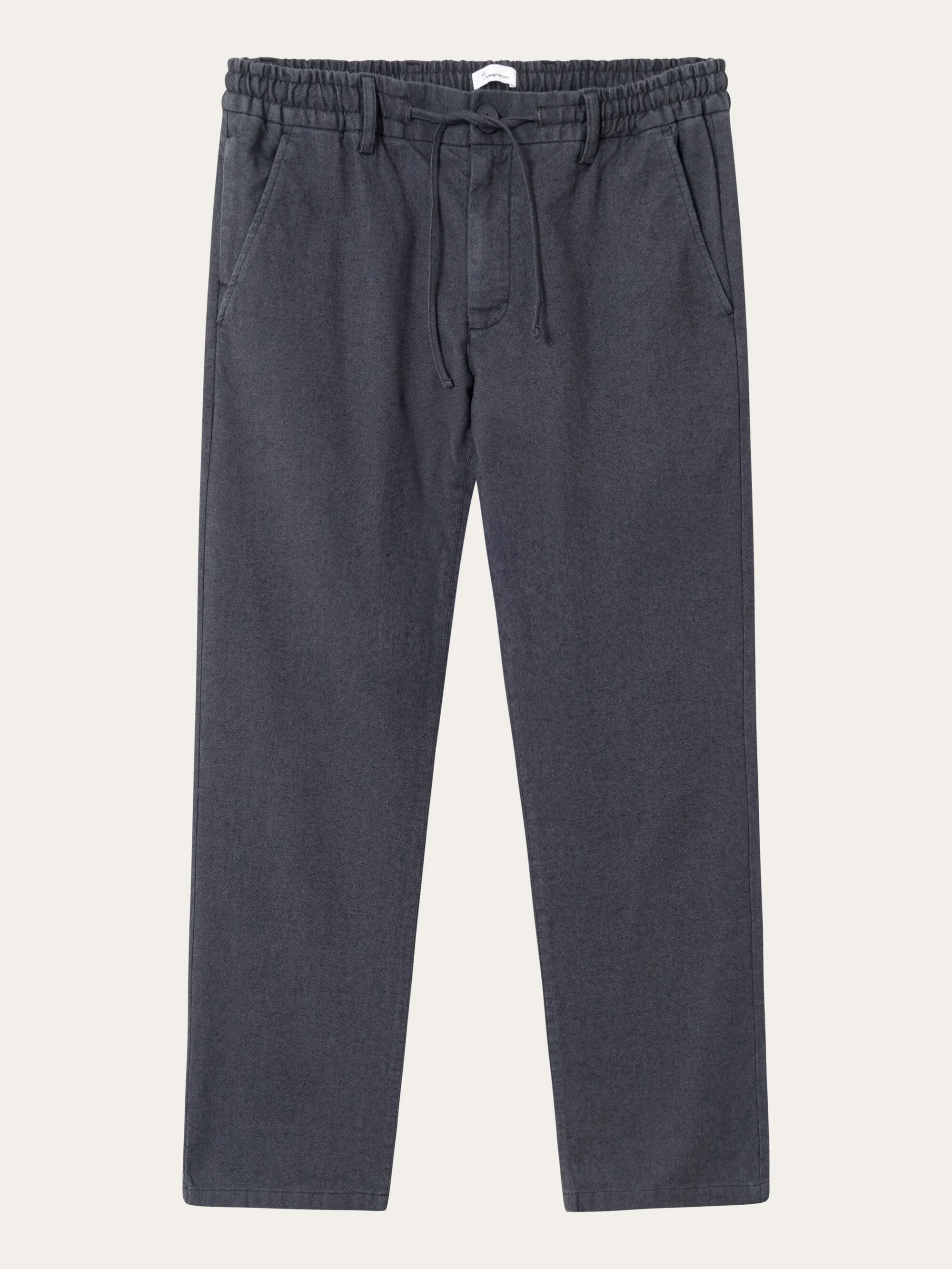 FIG loose flannel chino pants - Gray Pinstripe