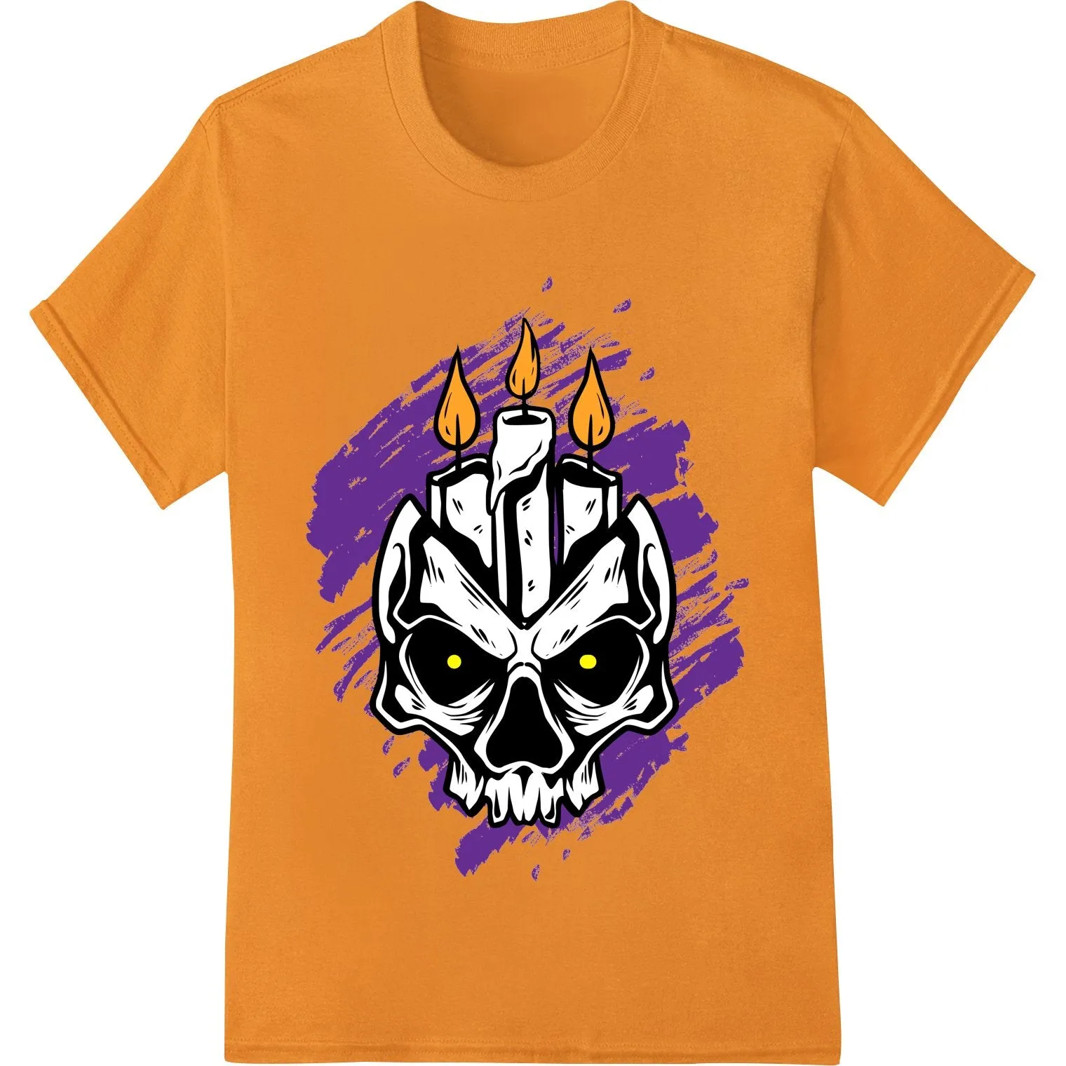 Flaming Skull: Edgy Halloween Look with Super DTF Prints