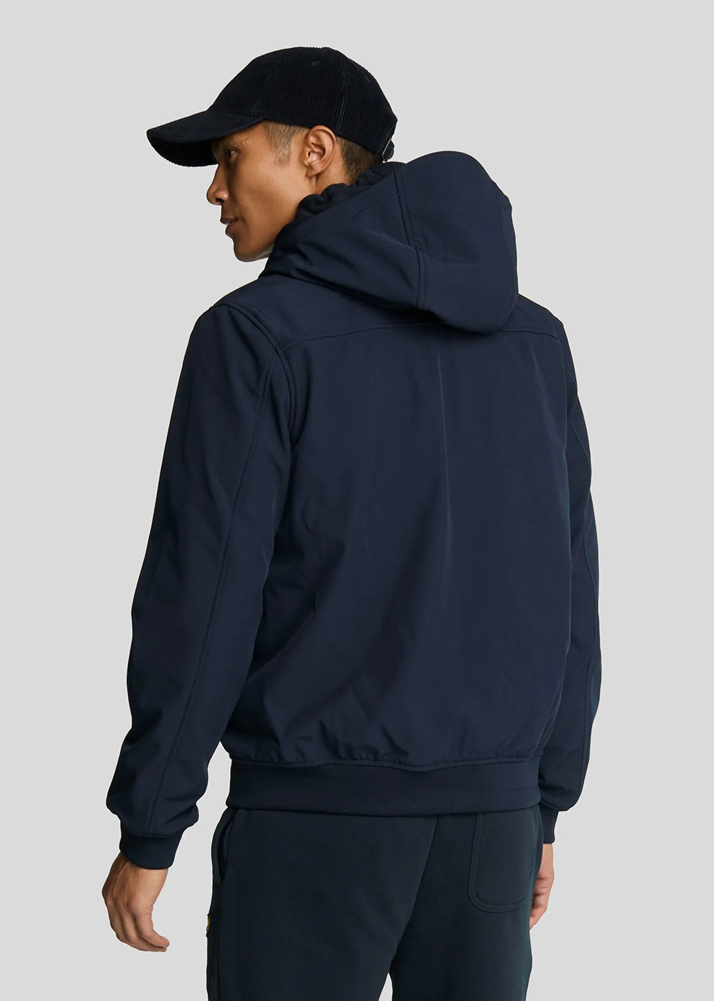 Fleece back softshell jacket - dark navy