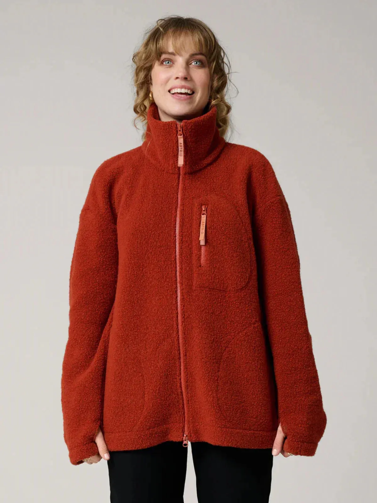 Fleece jacket rust