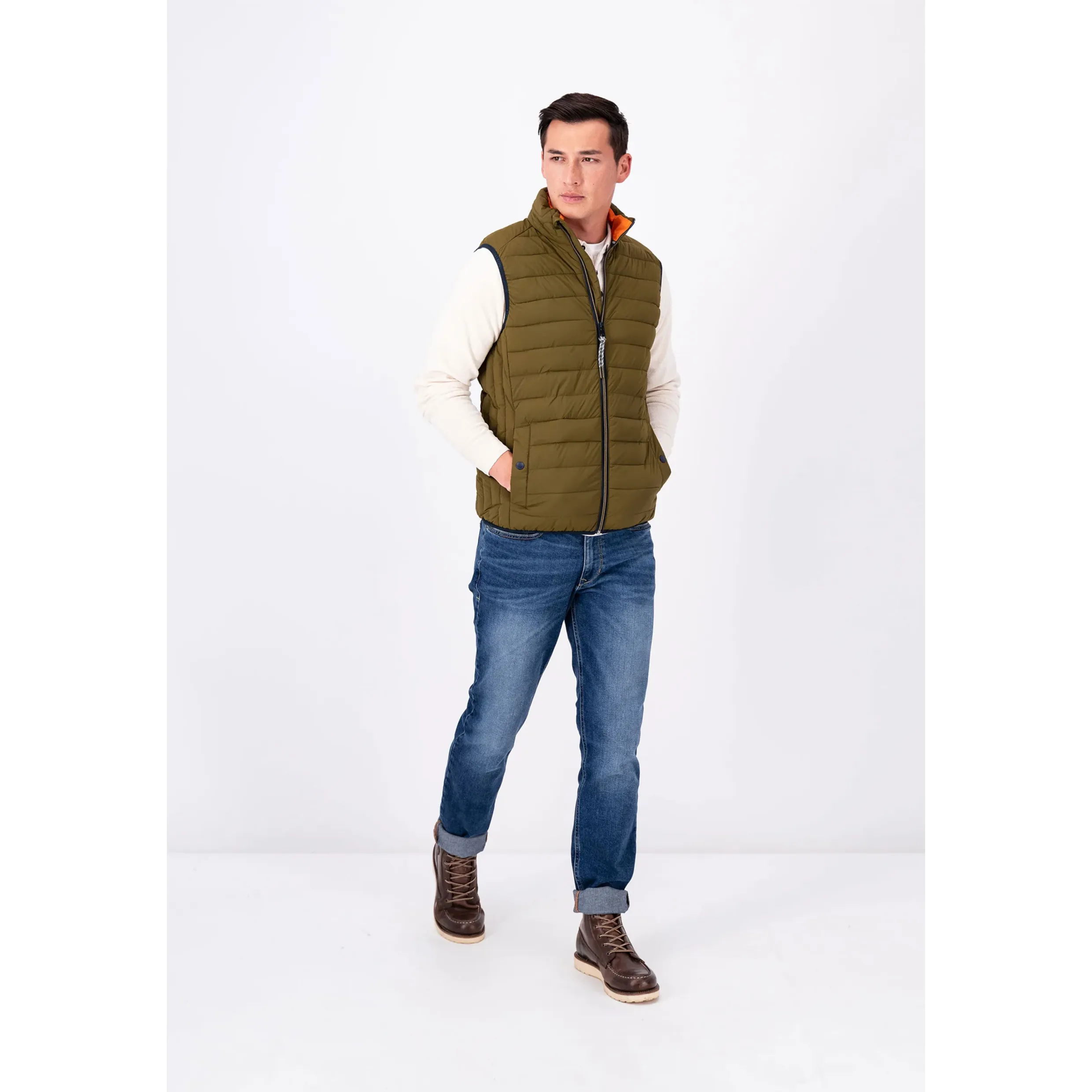 Fynch-Hatton Quilted Gilet 13142601 Deep Forrest