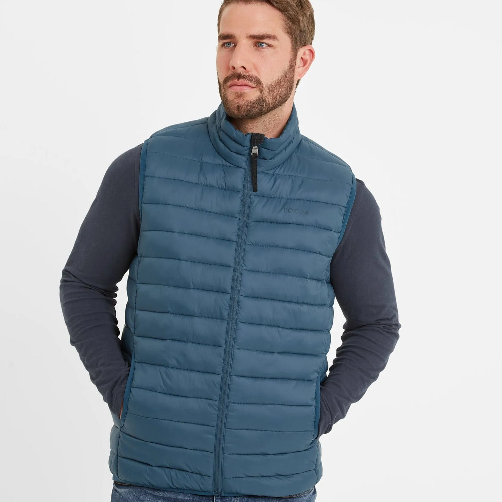 Gibson Mens Insulated Padded Gilet - Lagoon Blue