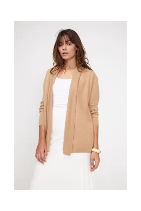 Gilet Tube Zassia - Beige - 100% Cachemire Oeko-Tex - Femme