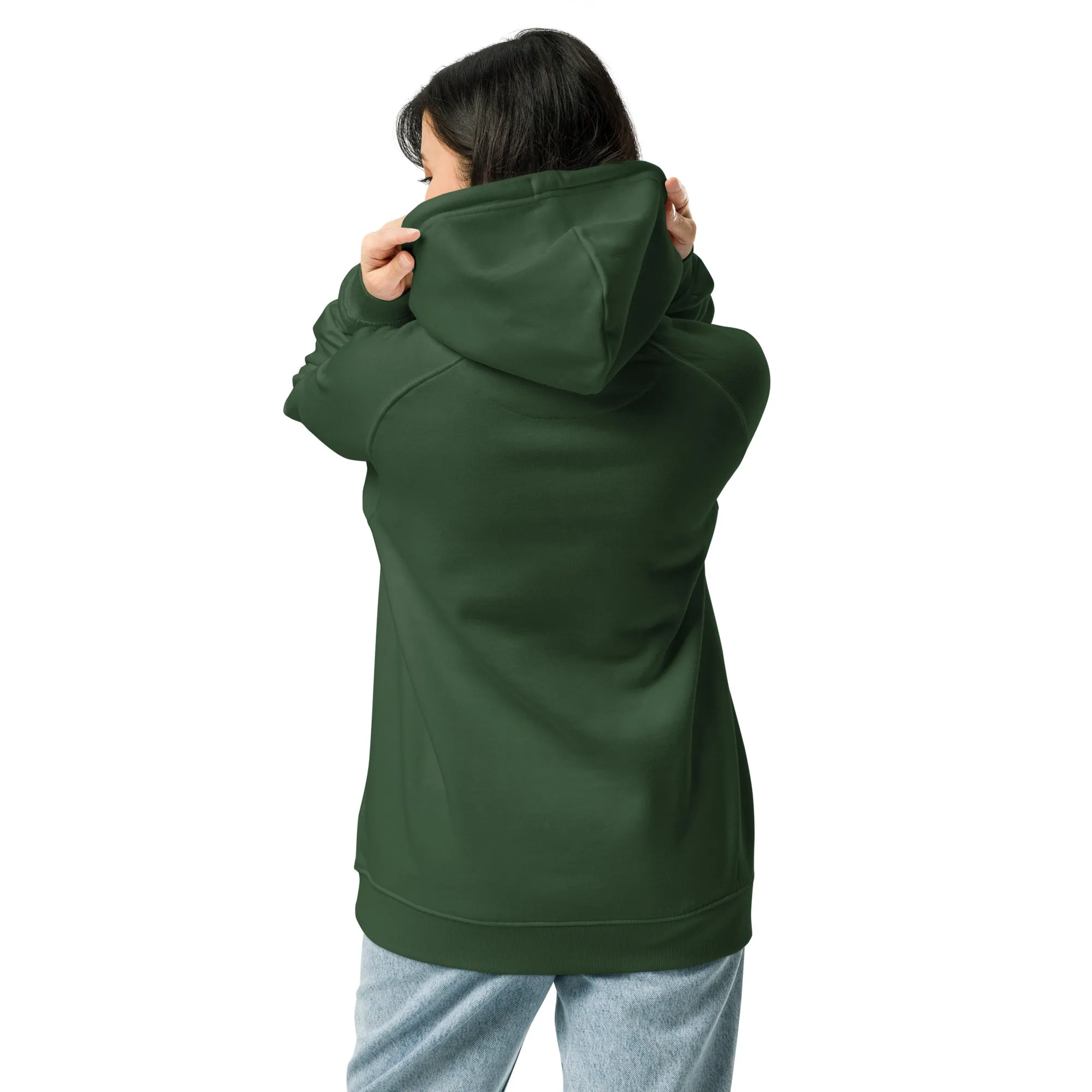 Grateful Thankful And Stuffed Graphic Women Eco Raglan Hoodie