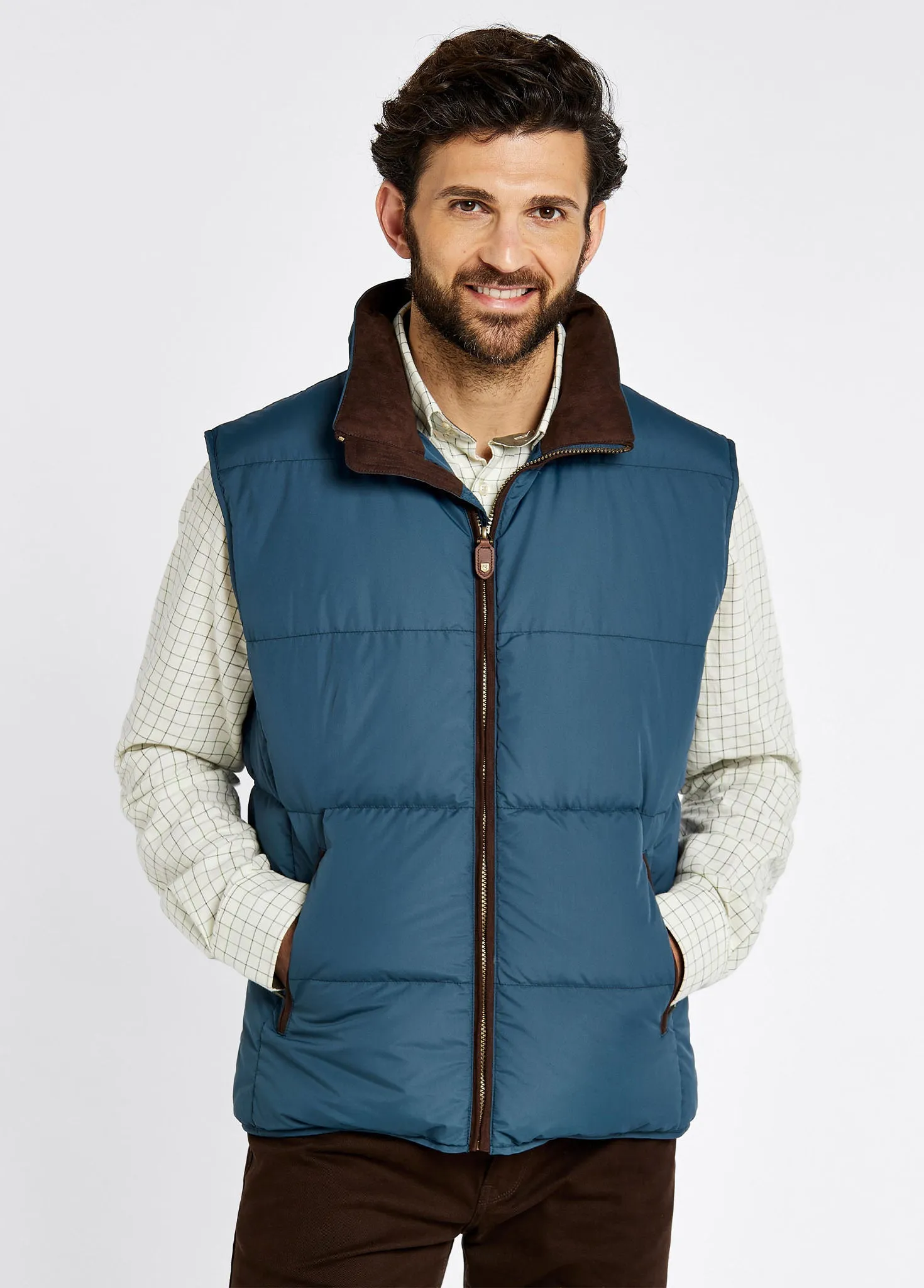 Graystown Men's Down Gilet - Steel