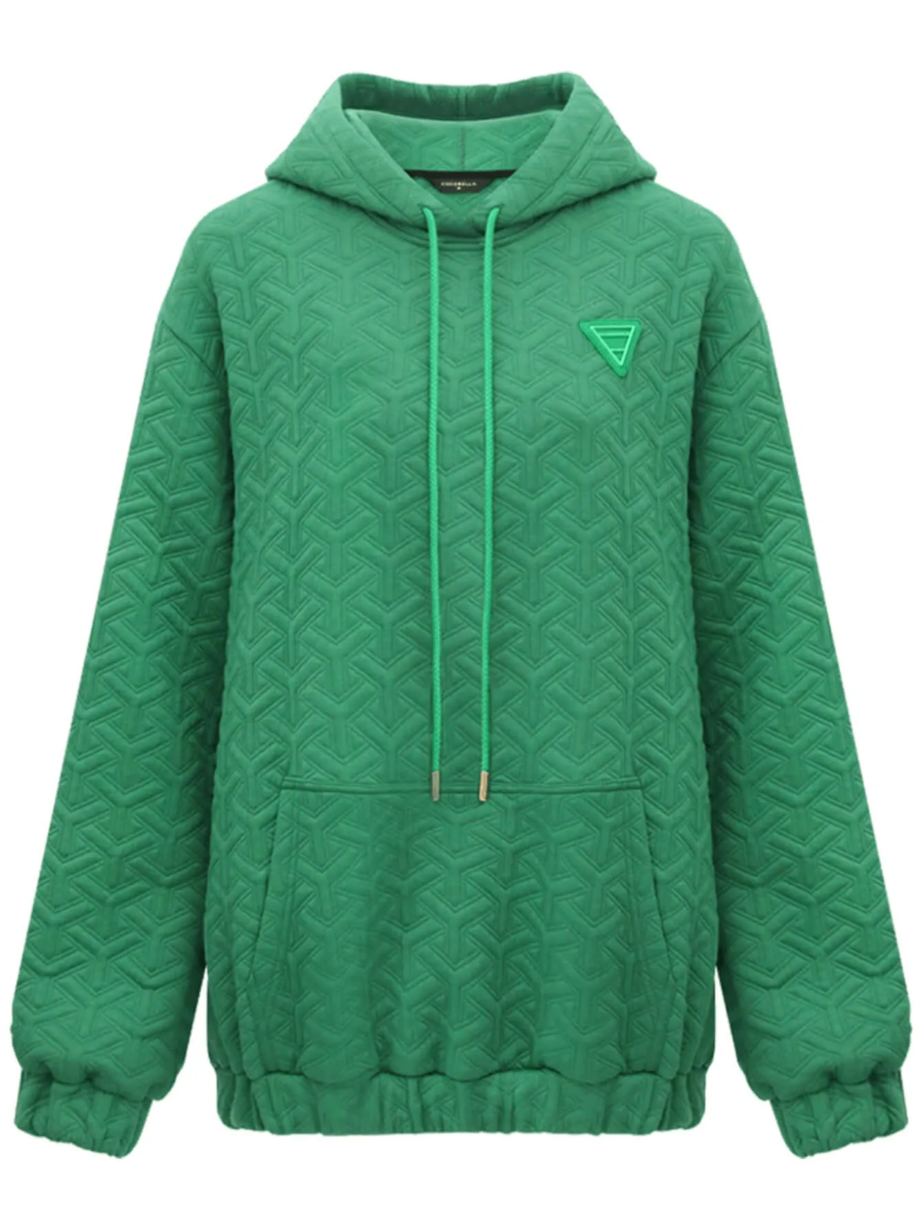 Green Quilted Hoodie