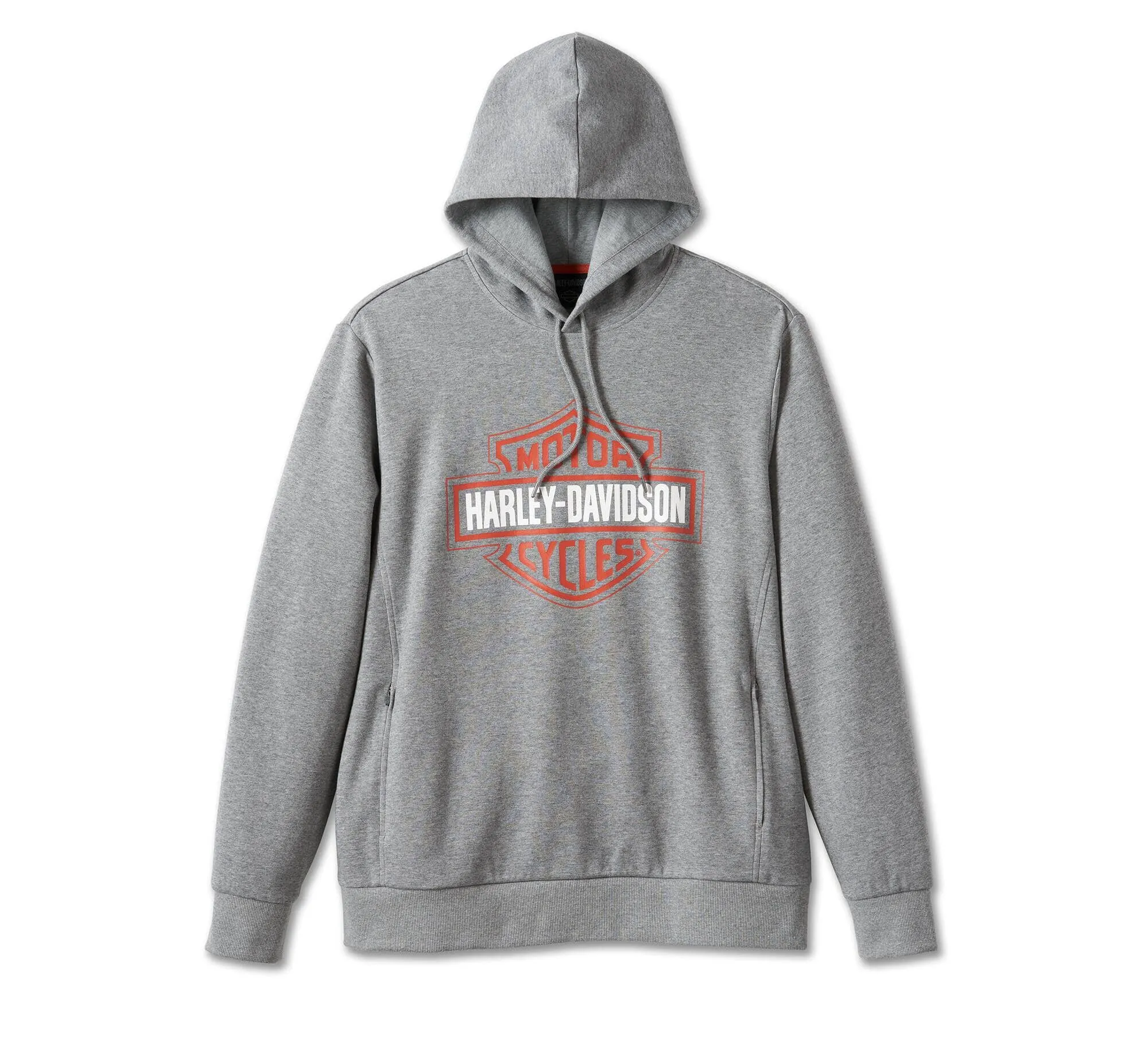 Harley-Davidson Men's Bar & Shield Tech Pullover Hoodie - Grey, 96026-24VM