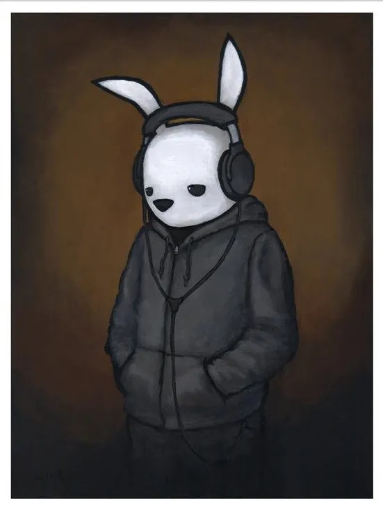 Headphones Archival Print by Luke Chueh