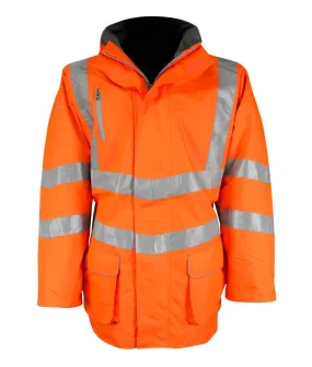 Hi Vis Orange Breathable Jacket - SABRE