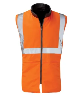 Hi Vis Orange Reversible Body Warmer - TROOPER