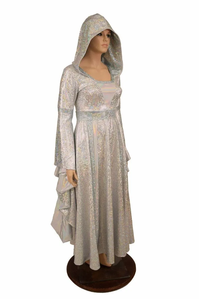 Hooded Marian Gown with Sorceress Sleeves