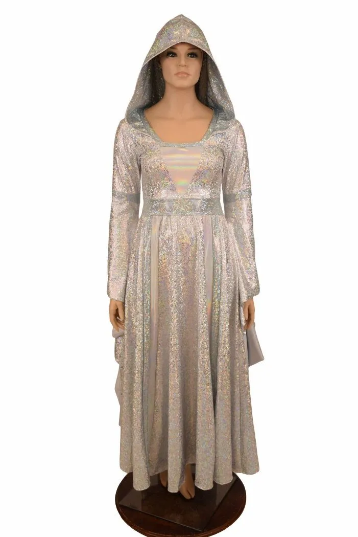 Hooded Marian Gown with Sorceress Sleeves