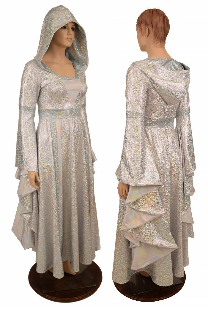 Hooded Marian Gown with Sorceress Sleeves