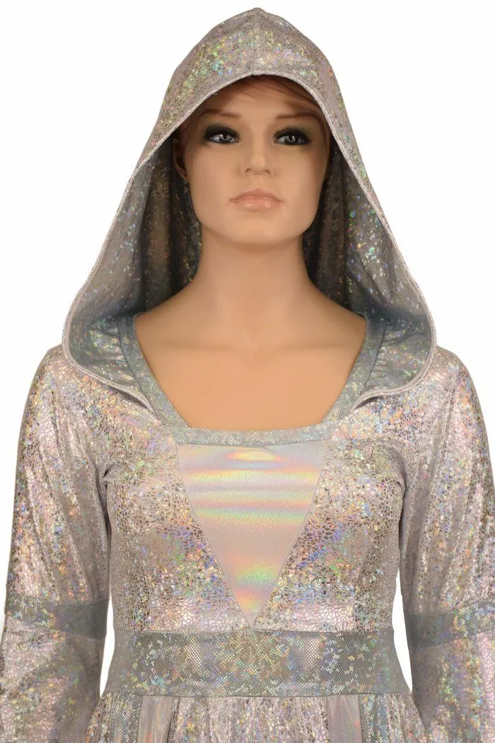 Hooded Marian Gown with Sorceress Sleeves