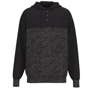 Hooey Men's "Jimmy" Black w/ Quilted Detail Hoodie