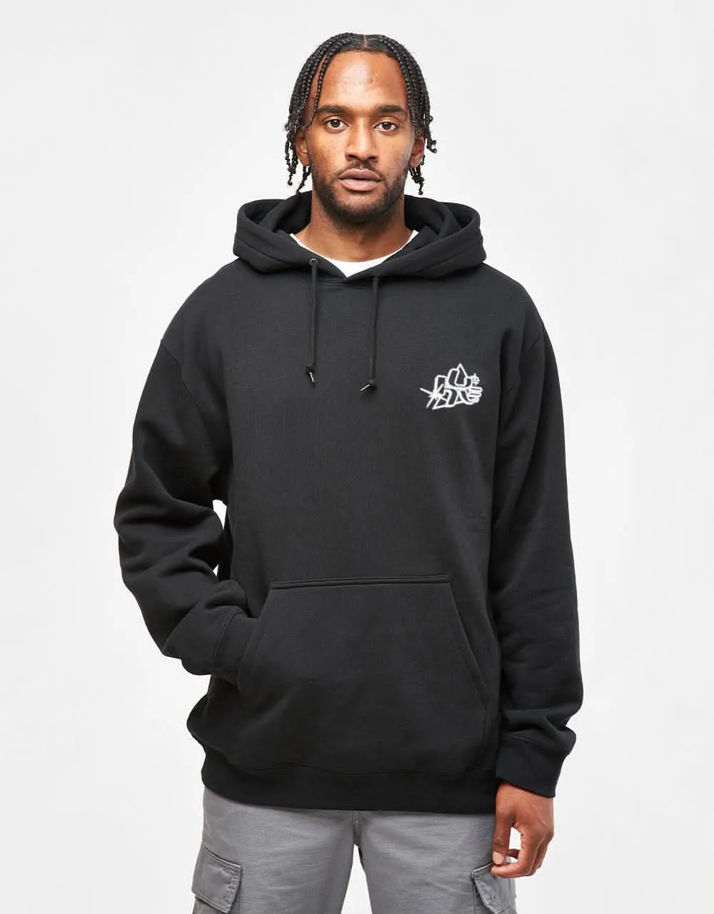 HUF Glow Pullover Hoodie - Black