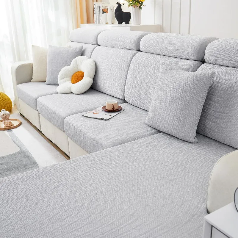 Ice Silk Cool Summer Anti-Slip Sectional Cushion Cover