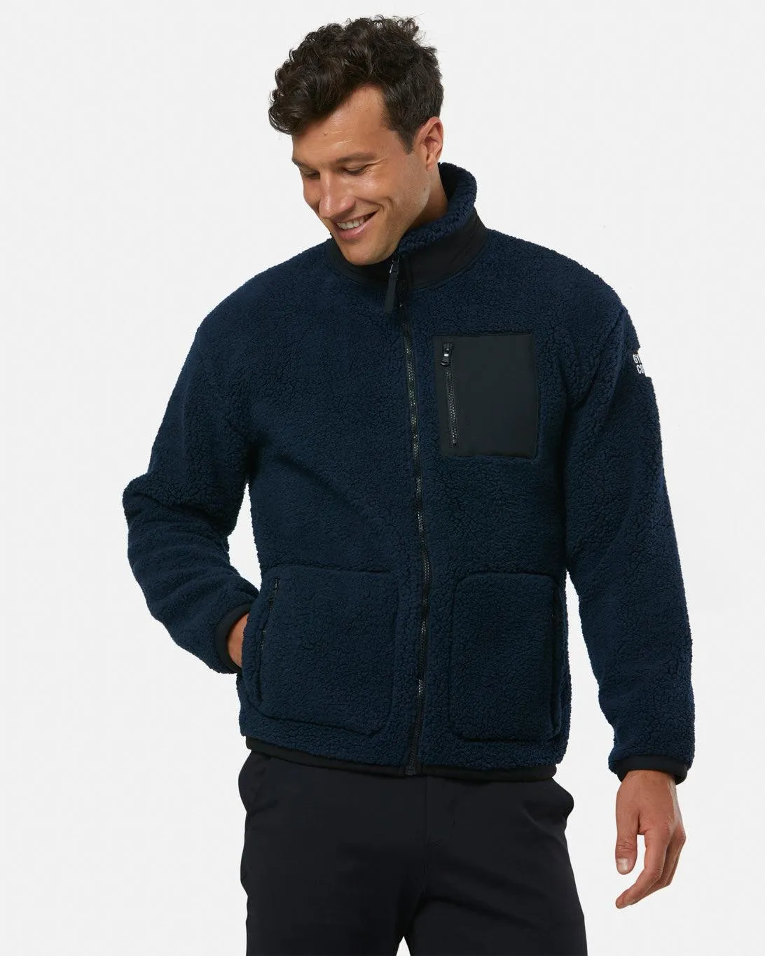 Industry Fleece Jacket in Navy