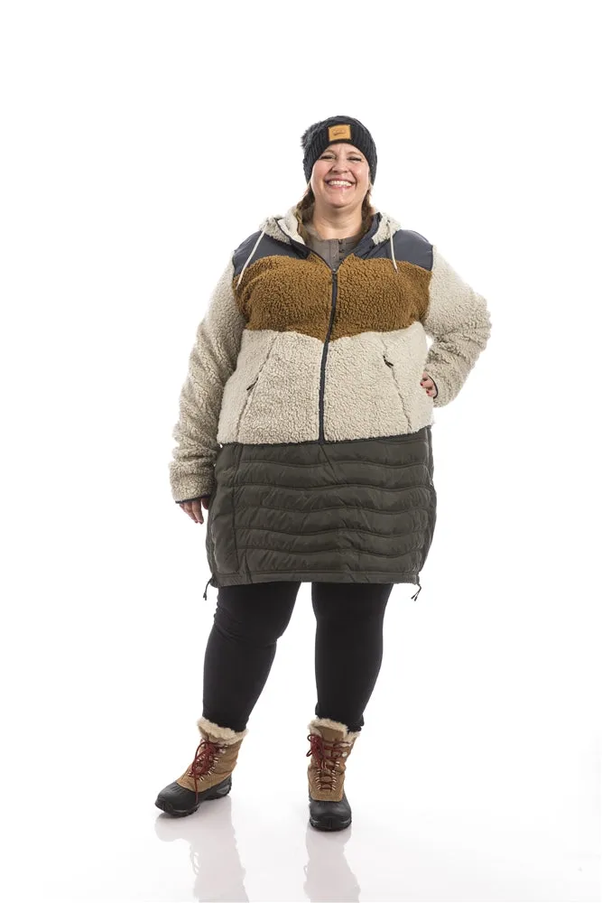 Inspire Plus Size  Fleece | Stone/ Gold