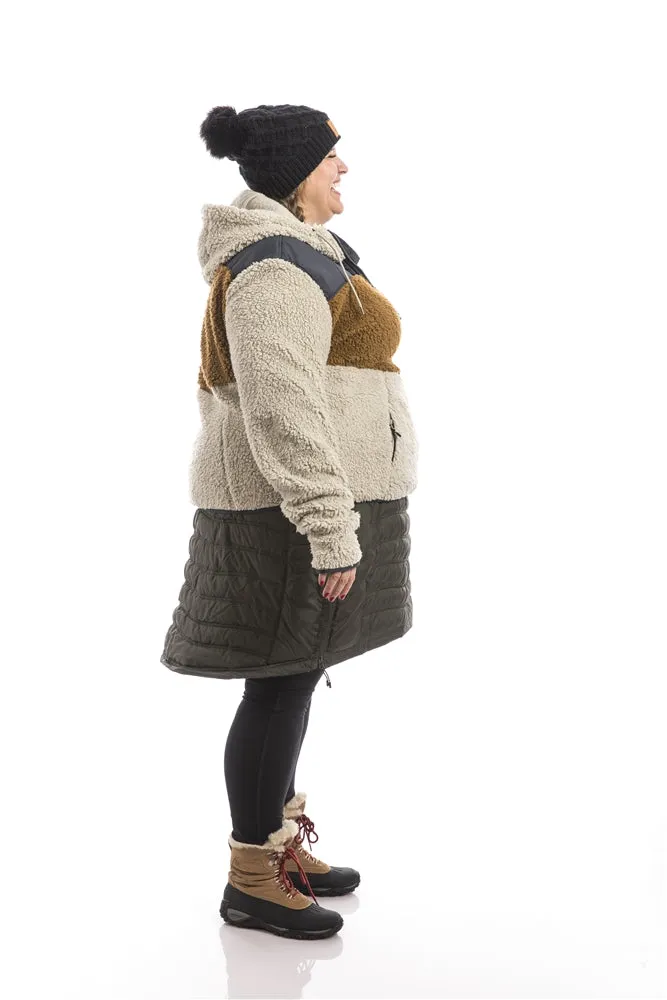 Inspire Plus Size  Fleece | Stone/ Gold