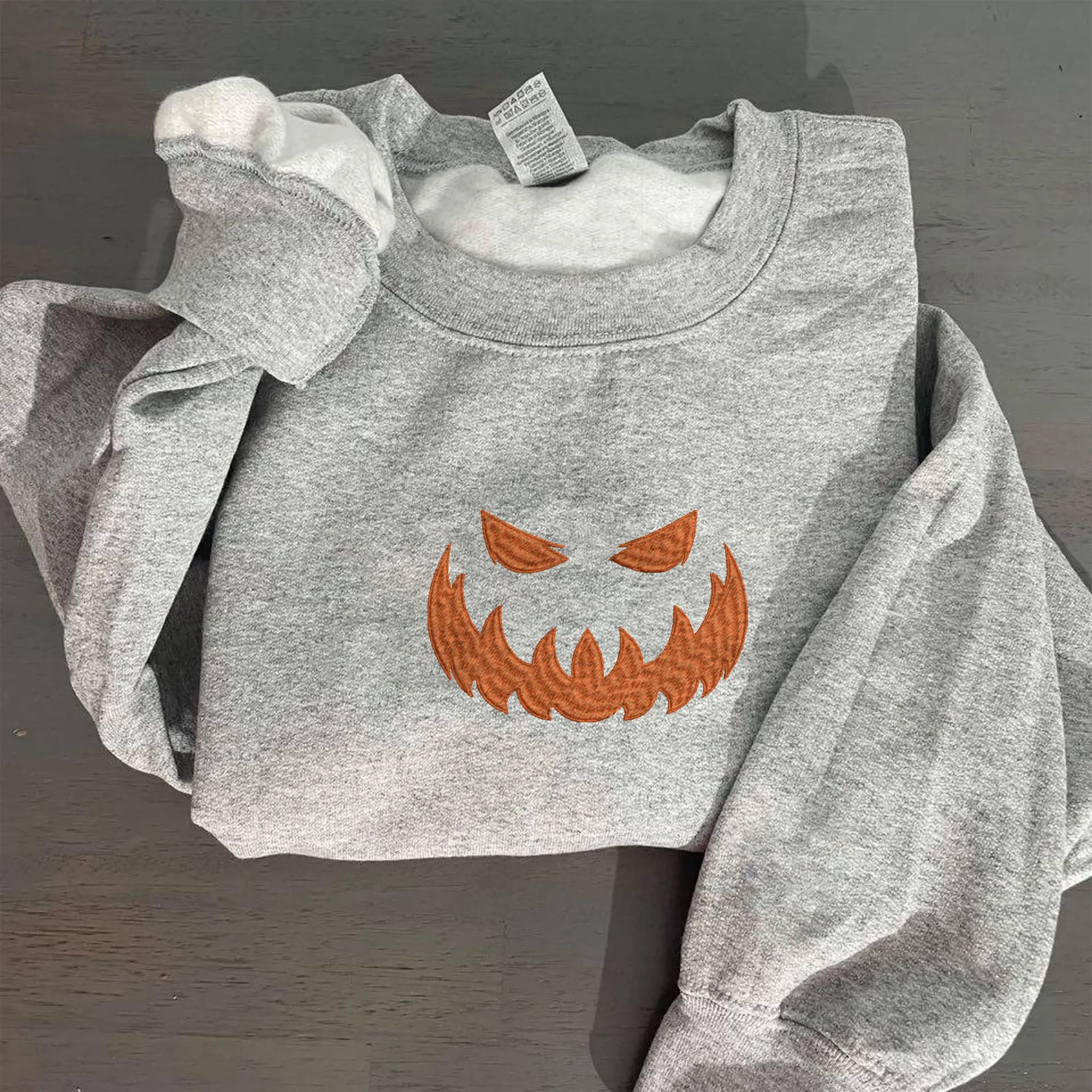 Jack O’Lantern Halloween Scary Sweatshirt, Hoodie Embroidered