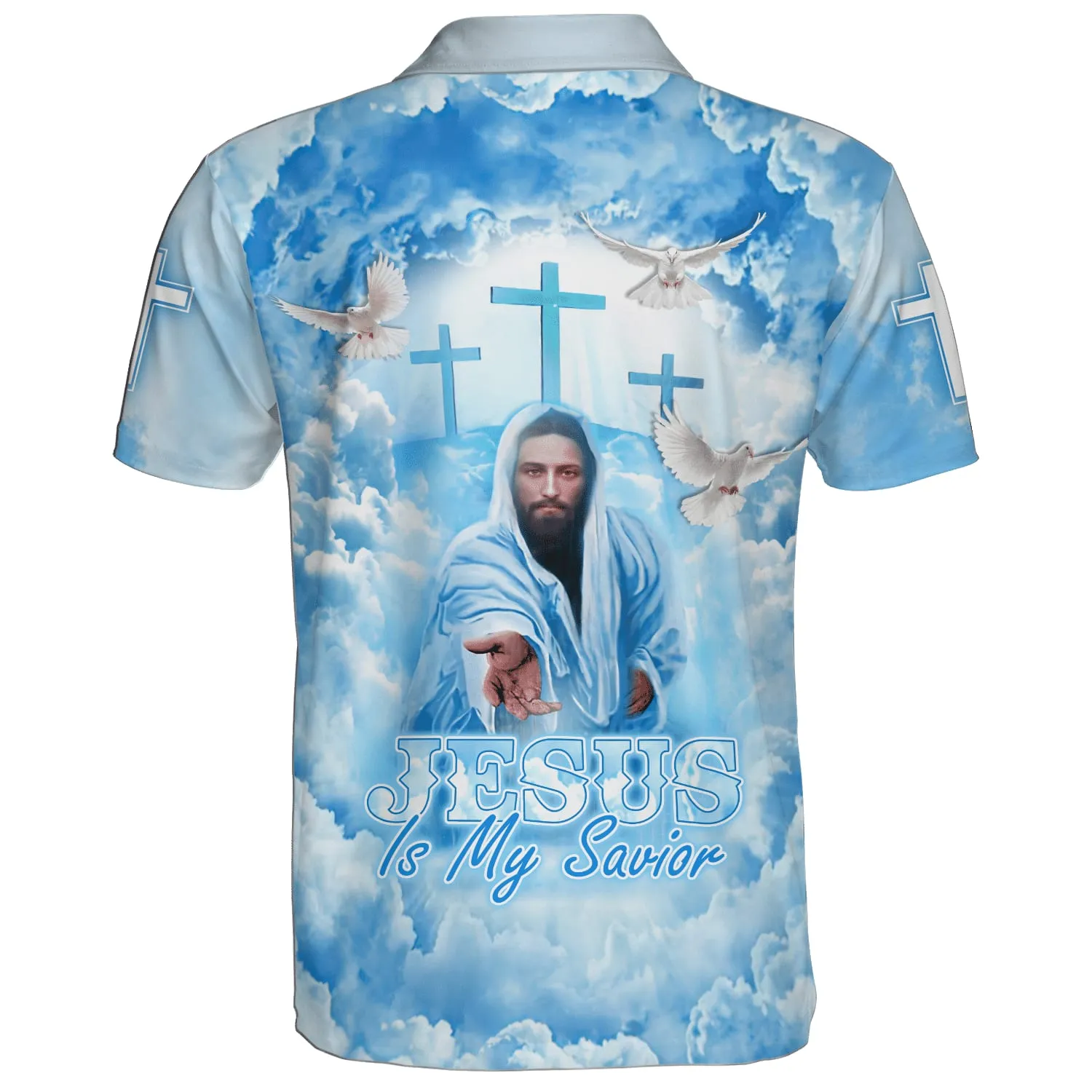 Jesus Christ Is My Savior Jesus Hands Polo Shirt - Christian Shirts & Shorts