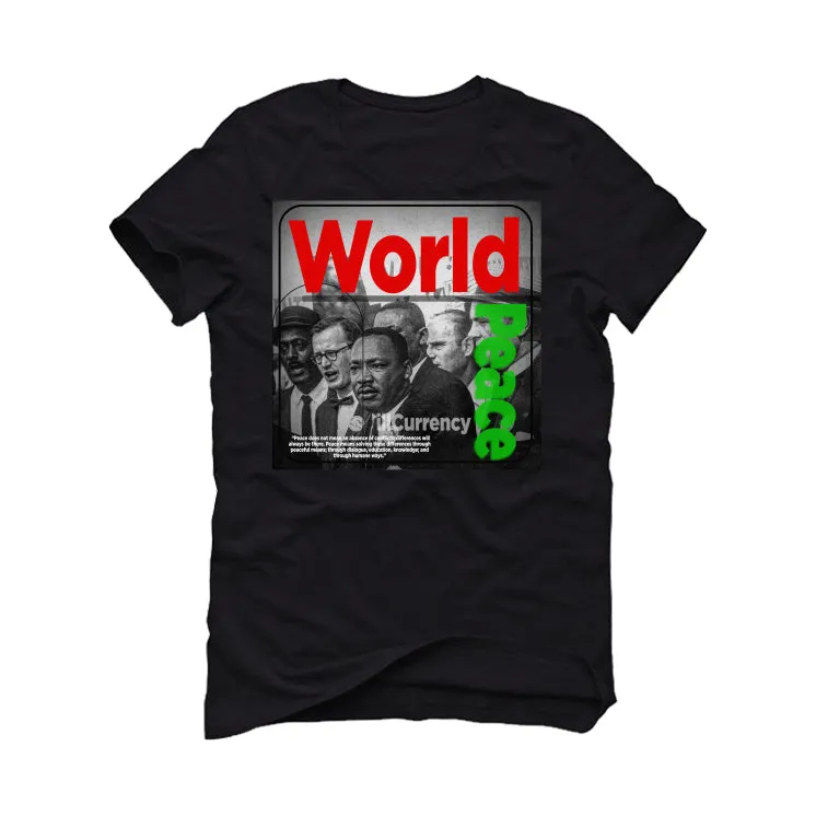 Jordan 13 Playoffs - Black T-Shirt (WORLD PEACE)