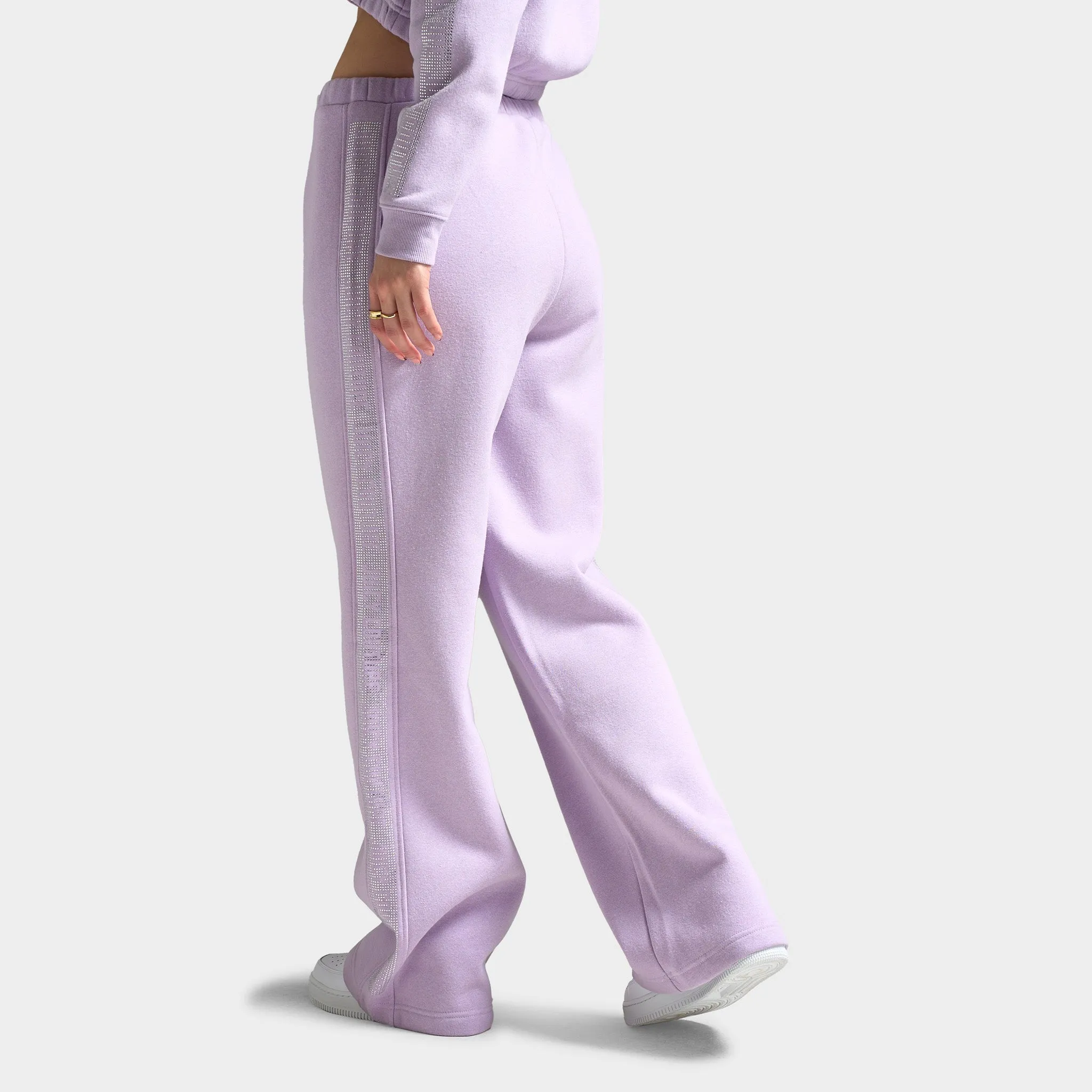 Juicy Couture Women's Fleece Wide Leg Pant / Orchid Petal