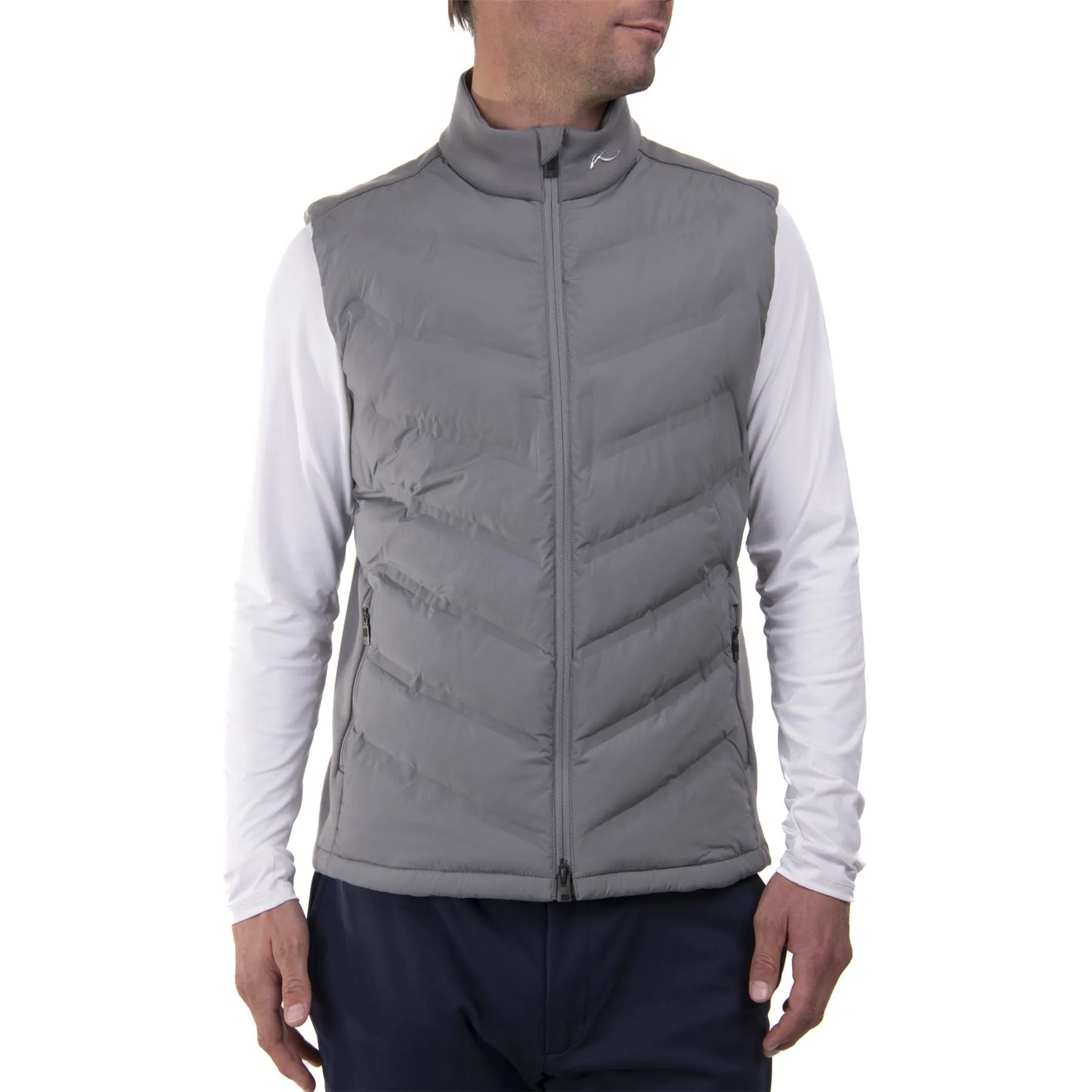 Kieran Regular Fit Insulated Gilet Pewter - AW23