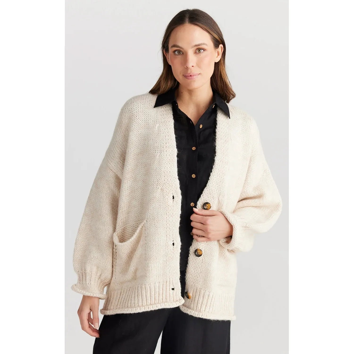 Knit Abrazo Cardigan - Natural