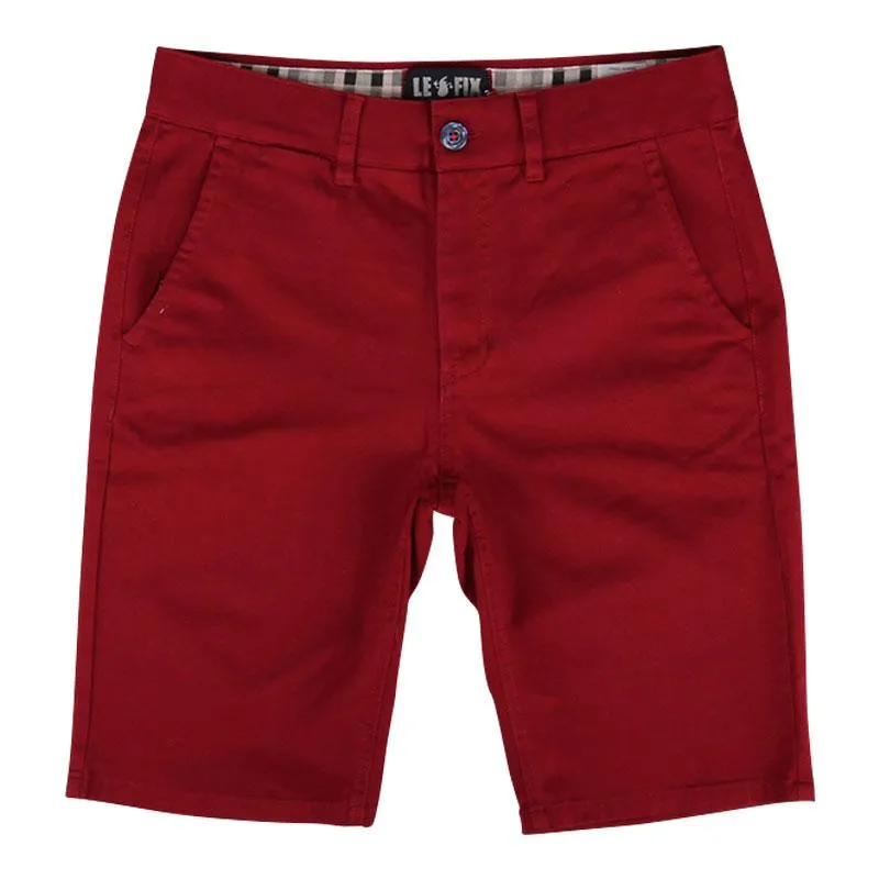 Le Fix Chino Shorts I Burgundy