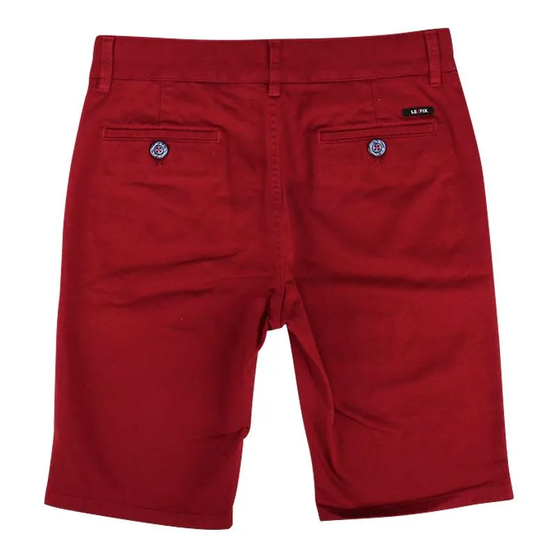 Le Fix Chino Shorts I Burgundy