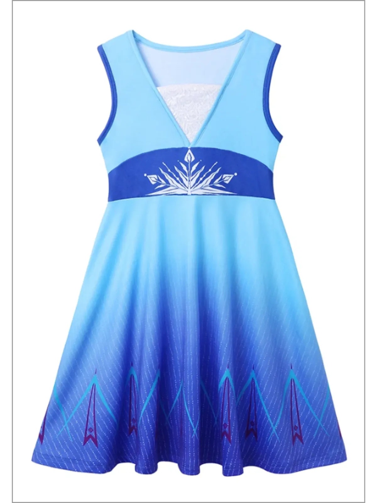 Let It Snow Ice Queen Princess Inspired Dress