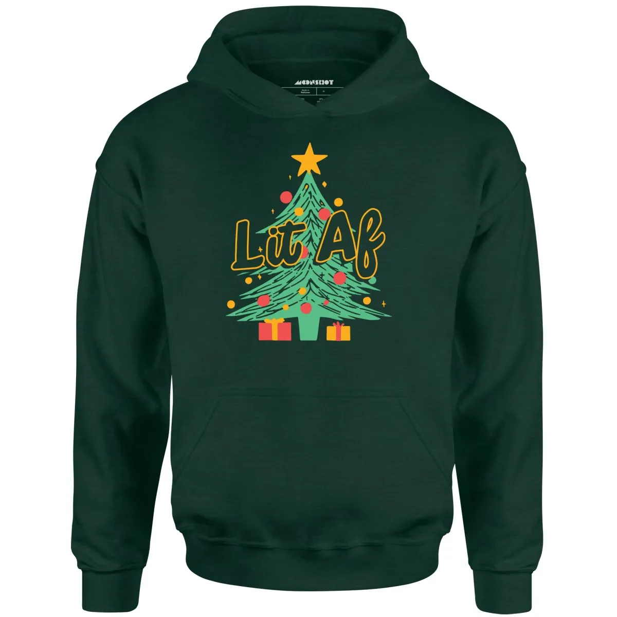 Lit AF Christmas Tree - Unisex Hoodie