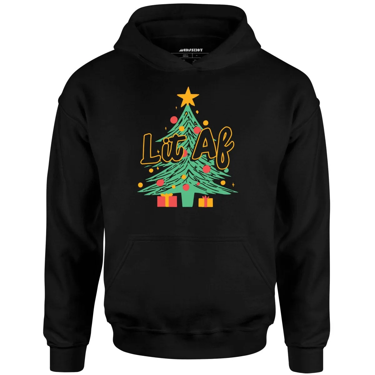 Lit AF Christmas Tree - Unisex Hoodie