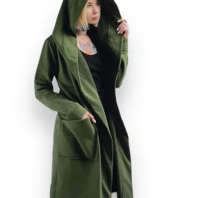 Long Hooded Cloak Cardigan Jacket