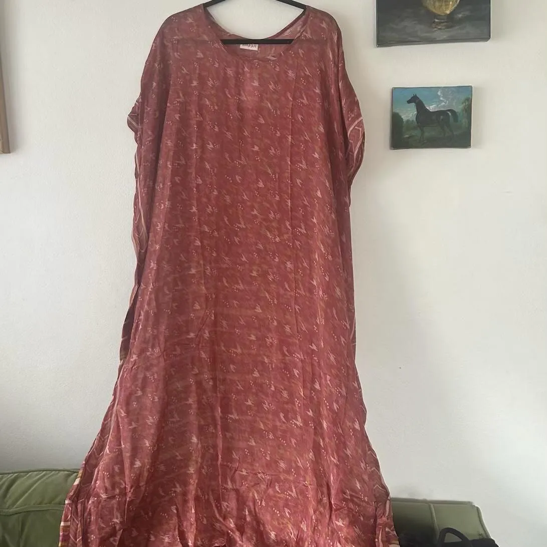 Long Silk Kaftan – Musk