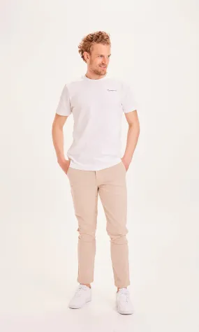 LUCA slim twill chino Lenzing™ EcoVero™ - Light feather gray